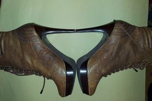 Jessica Simpson Taupe Ankle Booties Stilletto Heel